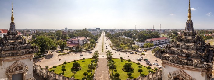 Panoramique Patuxai Vientiane Laos